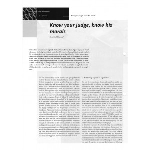 Know your judge know his morals Know your judge know his morals